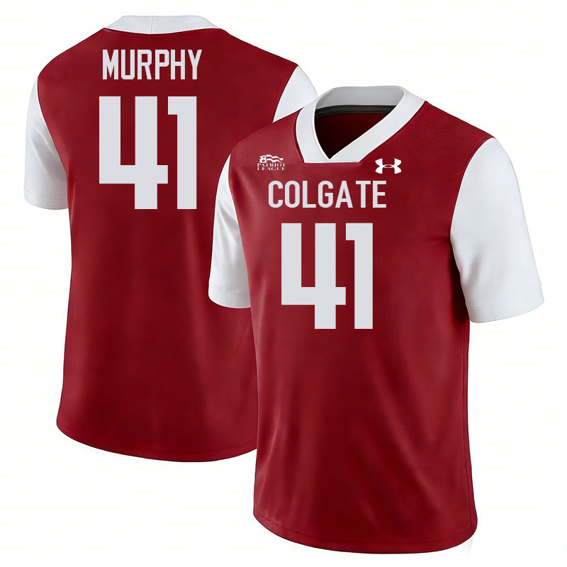 Colgate Raiders #41 Mark Murphy College Football Jerseys,Uniforms-Red